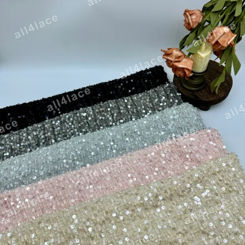 Sequin Embroidery Fabric 009