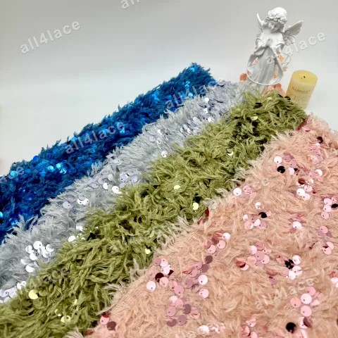 9mm Feather Base Sequin Embroidery