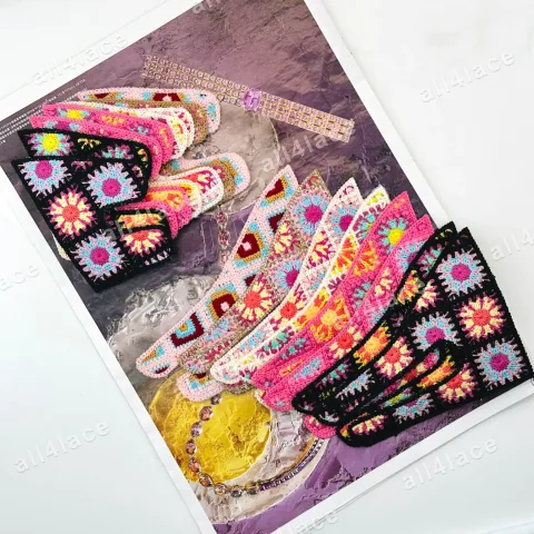 Sunflower Embroidered Trim for Footwear