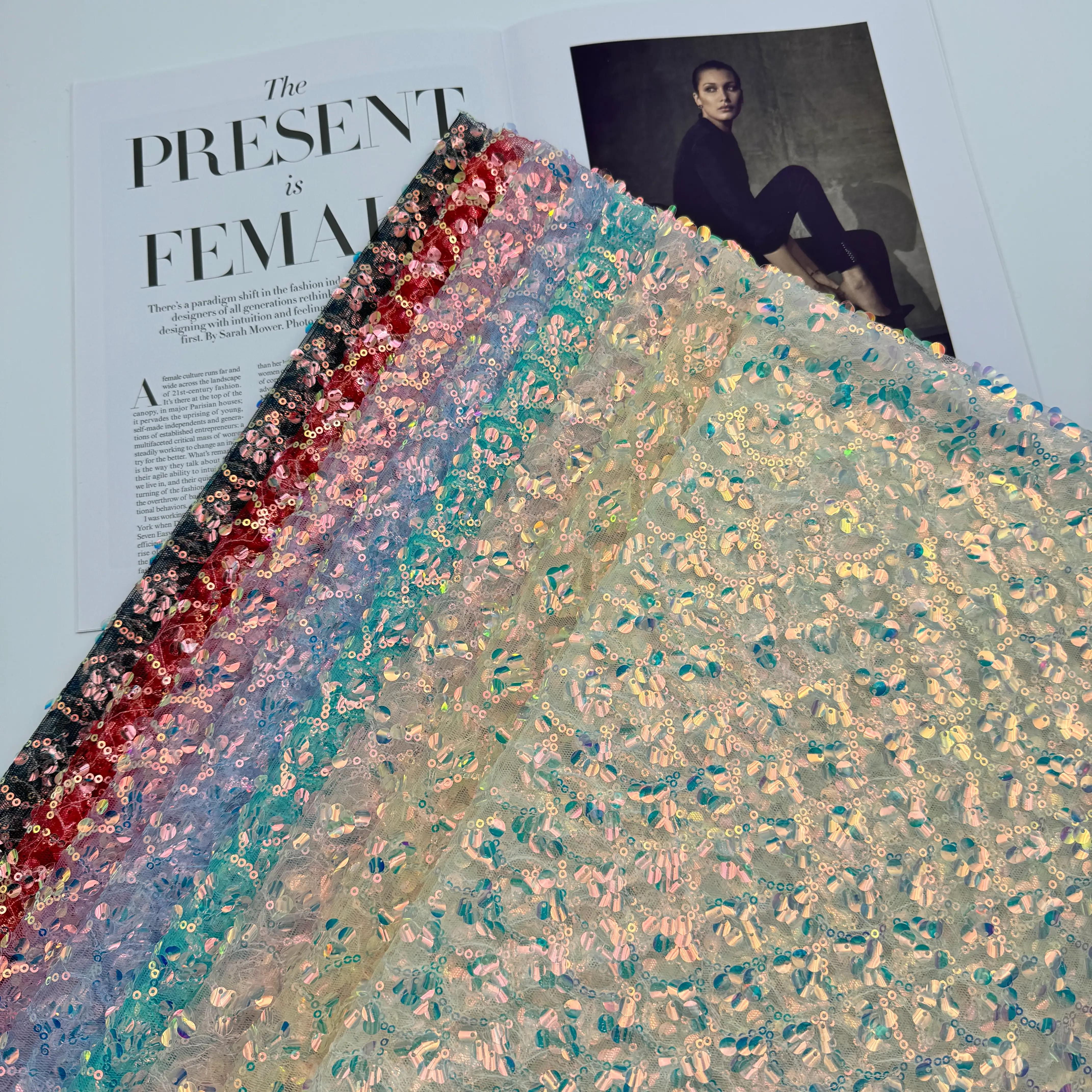 3-5mm Concave Sequin Wave Pattern