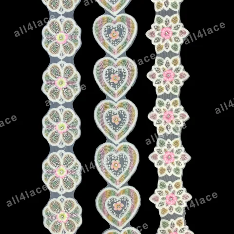 Mixed Towel Sequin Floral Heart Star Three Styles