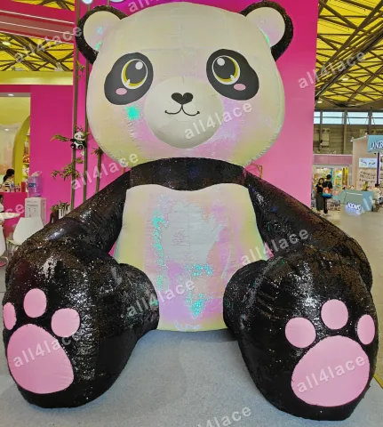 Sequin Fabric — Panda Display Application