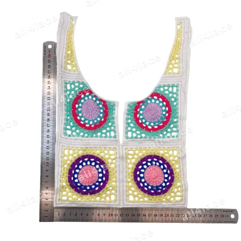 Flat Embroidery Neckline Trim 6