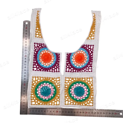 Flat Embroidery Neckline Trim 8