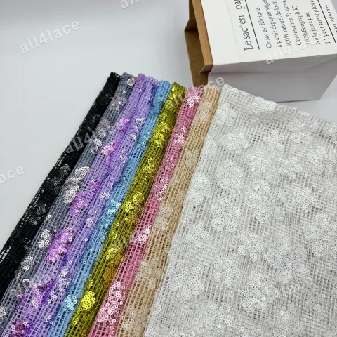 3mm Coarse Mesh Sequin Fabric