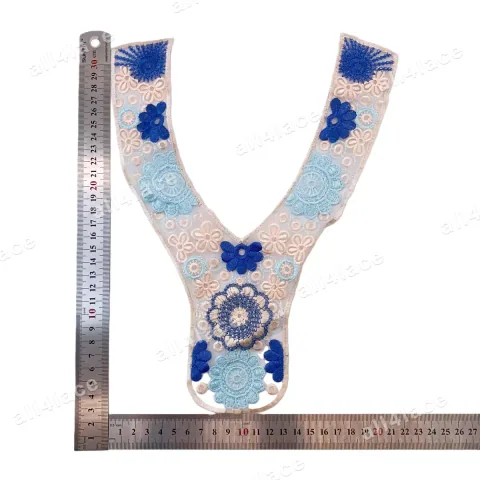 Flat Embroidery Neckline Trim 3