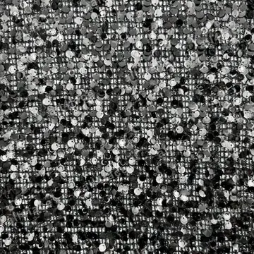 Black and Silver Disc Sequin Mesh