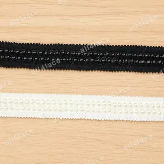 Black and White Raised Dot Band Trim