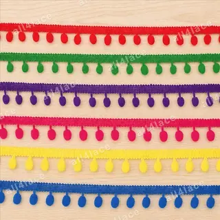 Bright Pom-Drop Ribbon Trim
