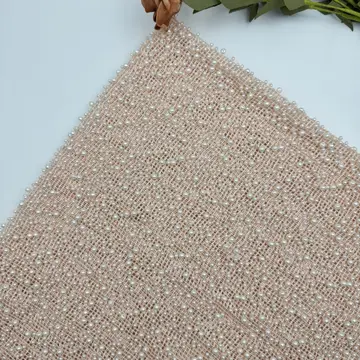 Round Bead Grid Mesh Fabric — Photographed colour sample; ask which shades are currently available