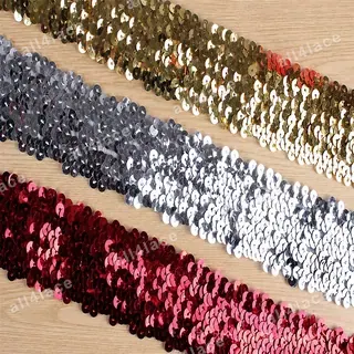 Dense Sequin Colour Block Trim