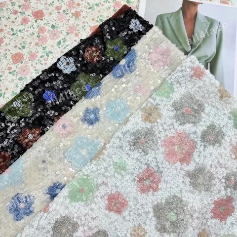 3-5mm Sequin Floral Mixed Size