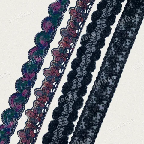 Dark Mixed Scallop Trim Collection