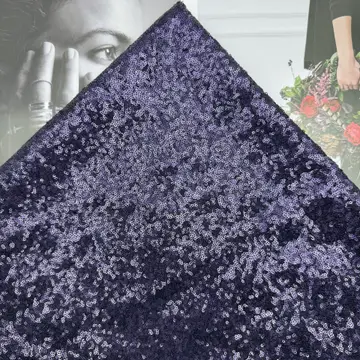 Jewel-Tone Dense Sequin Fabric — Overall sample and pattern view