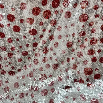 Metallic Leopard Spot Sequin Fabric — Photographed colour sample; ask which shades are currently available