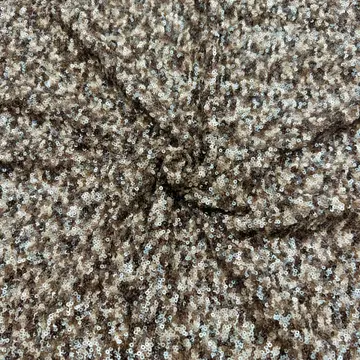 Mixed-Tone Disc Sequin Fabric — Photographed colour sample; ask which shades are currently available