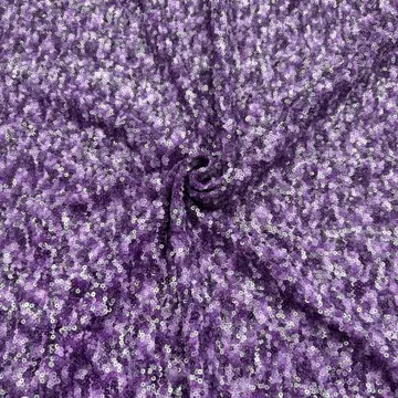 Mixed-Tone Disc Sequin Fabric — Photographed colour sample; ask which shades are currently available
