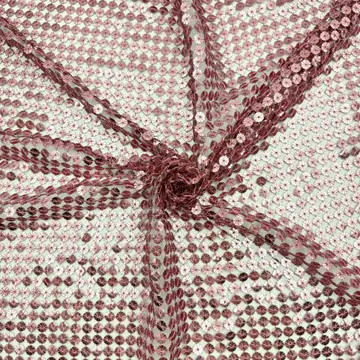 Multicolour Round Sequin Mesh Samples — Photographed colour sample; ask which shades are currently available