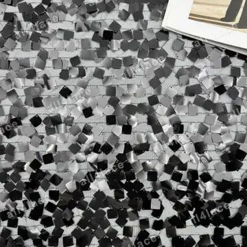Multicolour Square Sequin Fabric Samples