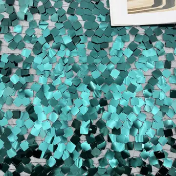 Multicolour Square Sequin Fabric Samples — Photographed colour sample; ask which shades are currently available