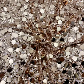 Oversized Disc Mixed Sequin Fabric — Photographed colour sample; ask which shades are currently available