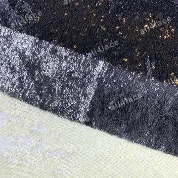 Two-Tone Reflective Sequin Fabric Samples