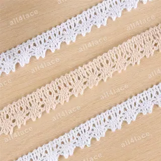 White Petite Openwork Lace Edging